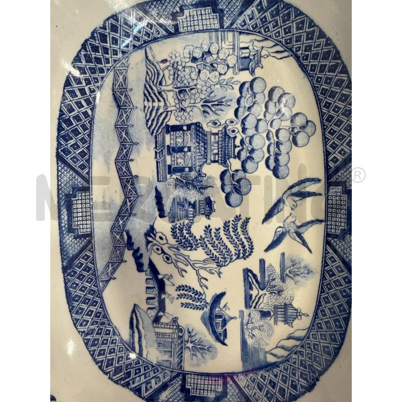 CIOTOLA OVALE INGLESE DECORO BLU | Mercatino dell'Usato Roma somalia 3