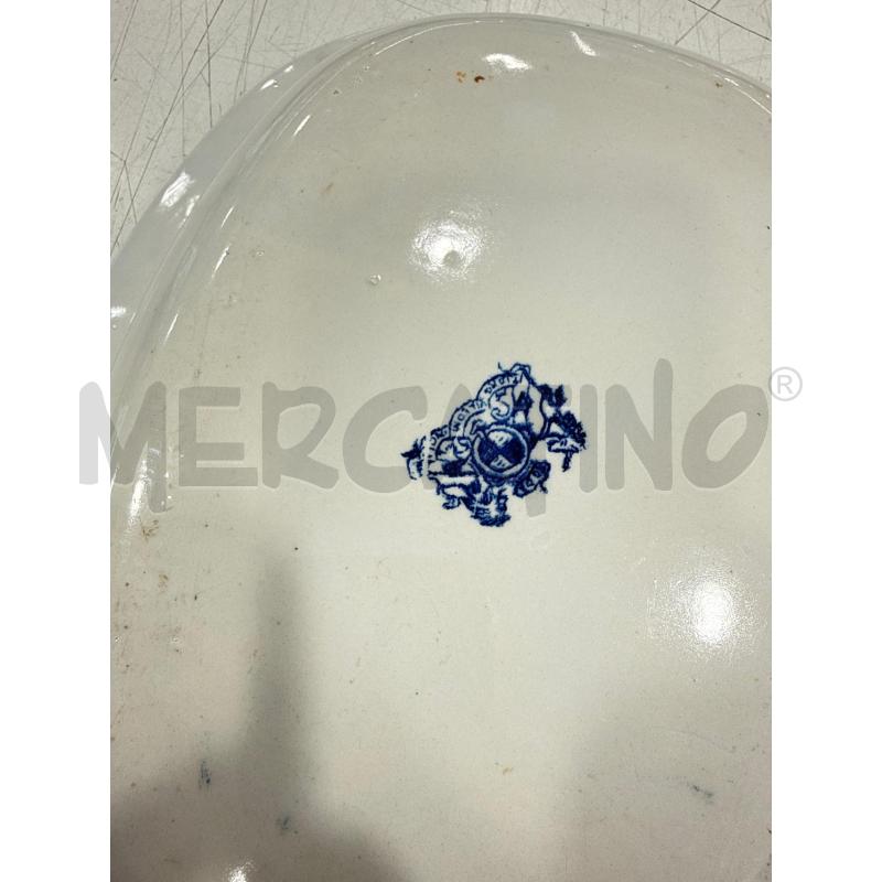 CIOTOLA OVALE INGLESE DECORO BLU | Mercatino dell'Usato Roma somalia 4