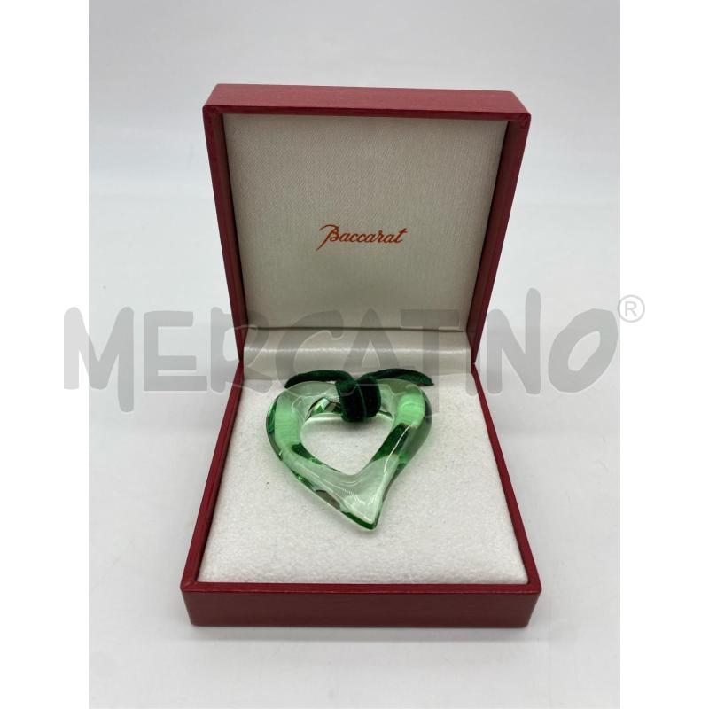 COLLANA BACCARAT CUORE VERDE  | Mercatino dell'Usato Roma somalia 1
