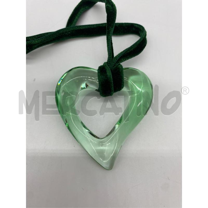 COLLANA BACCARAT CUORE VERDE  | Mercatino dell'Usato Roma somalia 3