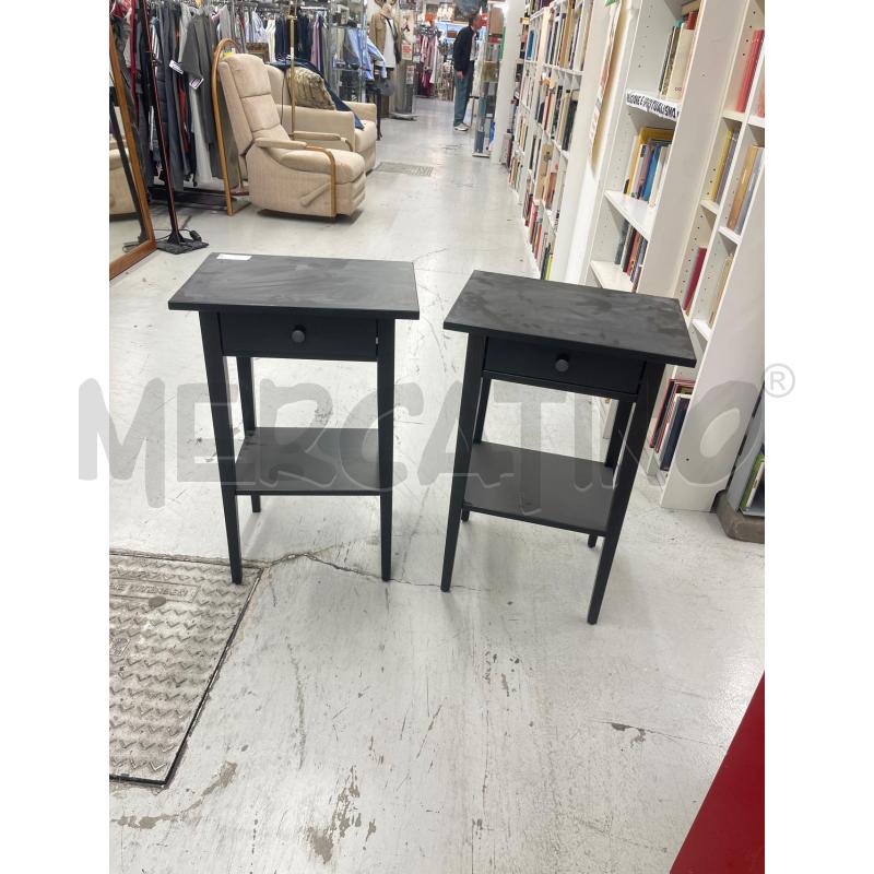 COMODINI COPPIA IKEA NERI 1/C | Mercatino dell'Usato Roma somalia 1