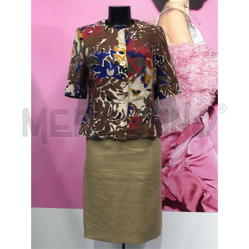 COMPLETO DONNA CELINE BEIGE GIACCA FANTASIA MARRONE | Mercatino dell'Usato Roma somalia 1