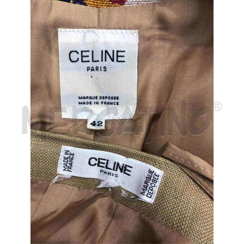 COMPLETO DONNA CELINE BEIGE GIACCA FANTASIA MARRONE | Mercatino dell'Usato Roma somalia 5