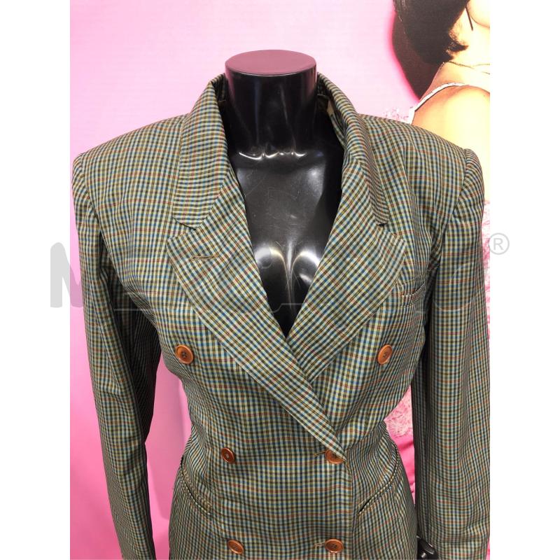 COMPLETO DONNA JIL SANDER VERDE QUADRO VINTAGE G+G | Mercatino dell'Usato Roma somalia 3