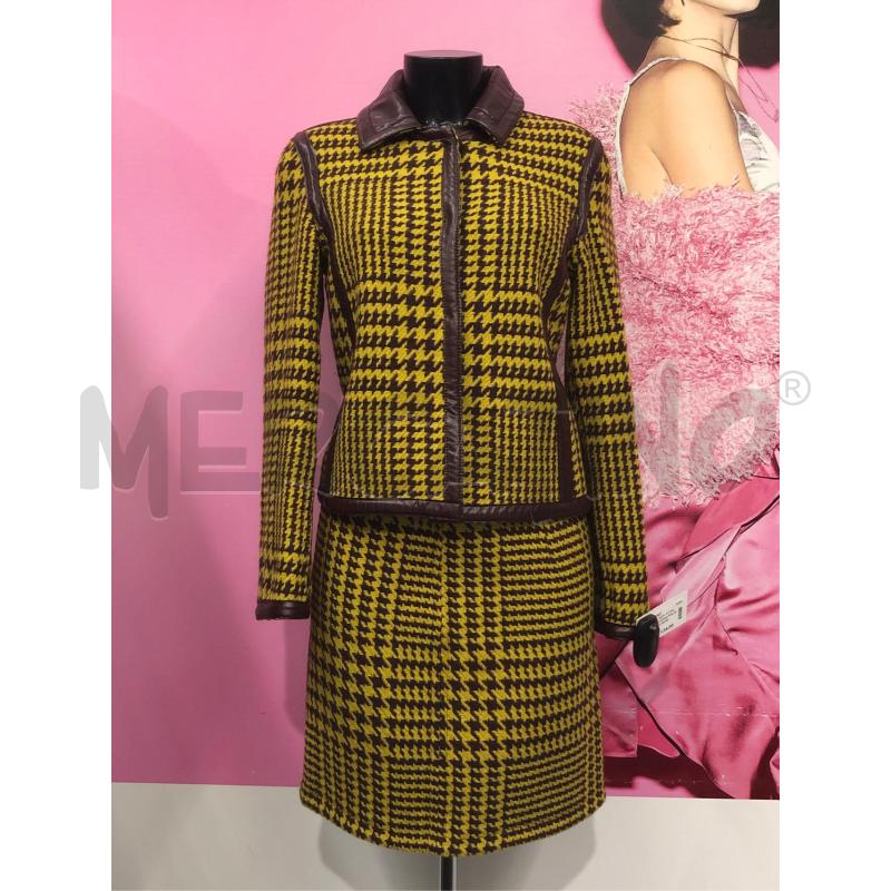 COMPLETO DONNA PHILOSOPHY GIALLO BORDEAUX PIUED DE POULE | Mercatino dell'Usato Roma somalia 1