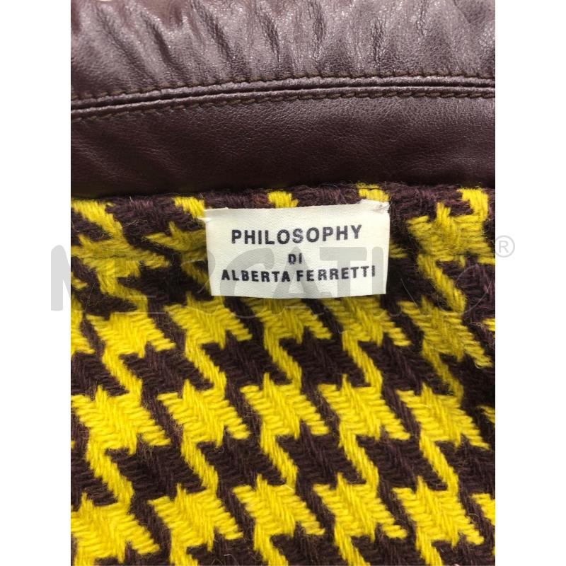 COMPLETO DONNA PHILOSOPHY GIALLO BORDEAUX PIUED DE POULE | Mercatino dell'Usato Roma somalia 5