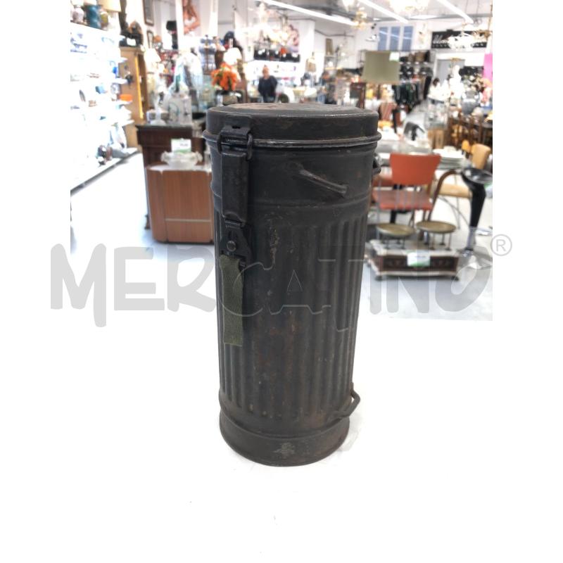 CONTENITORE MASCHERA ANTIGAS MILITARE ANNI 30 | Mercatino dell'Usato Roma somalia 1