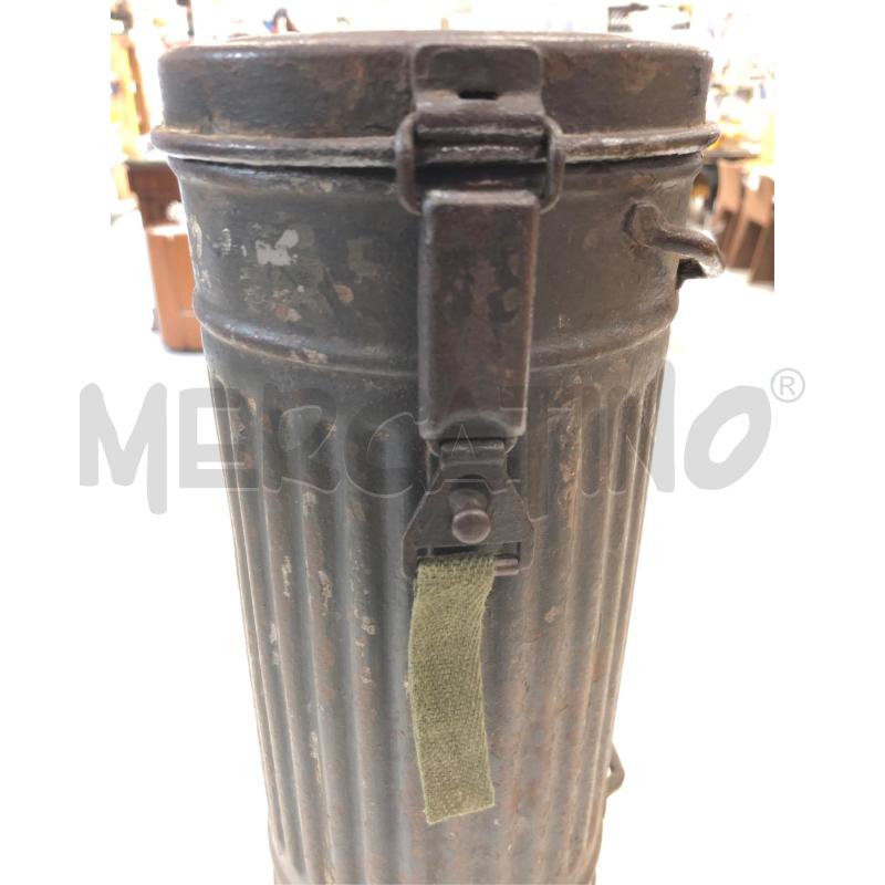 CONTENITORE MASCHERA ANTIGAS MILITARE ANNI 30 | Mercatino dell'Usato Roma somalia 2