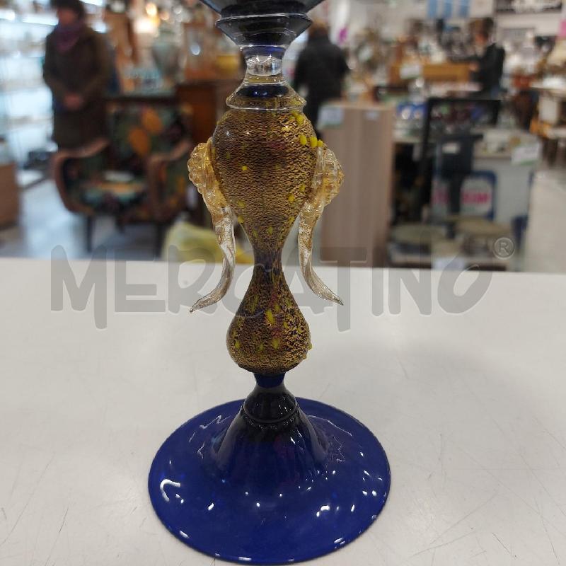 COPPA MURAQNO BLU INCLUSIONI DORATE  | Mercatino dell'Usato Roma somalia 2