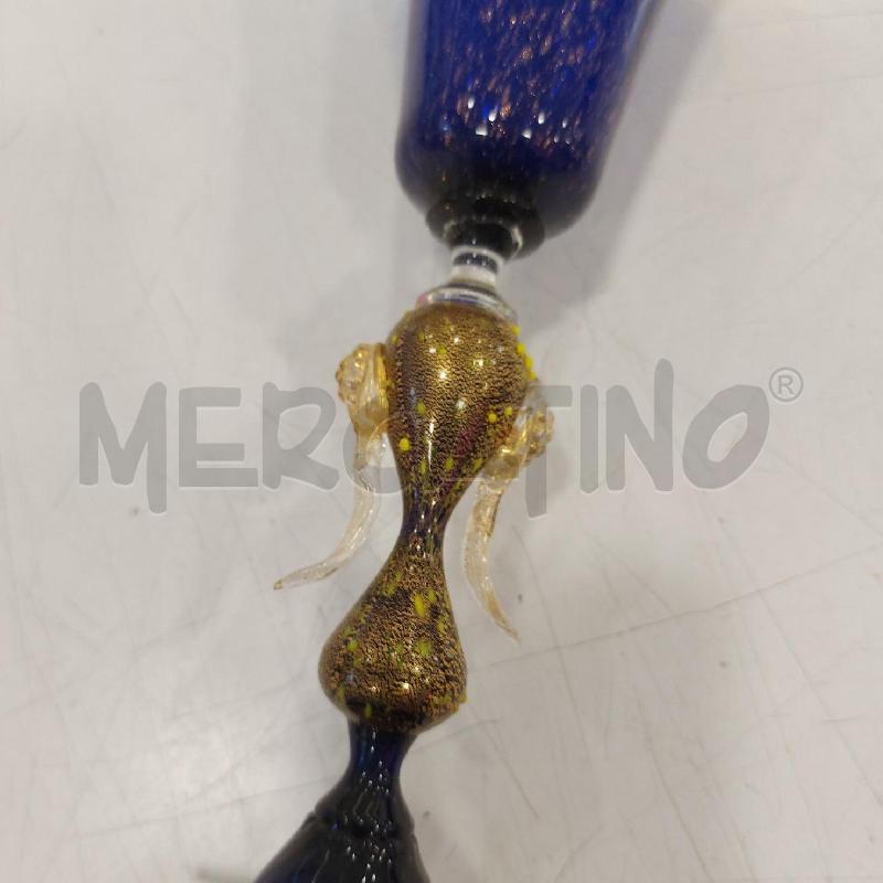 COPPA MURAQNO BLU INCLUSIONI DORATE  | Mercatino dell'Usato Roma somalia 4
