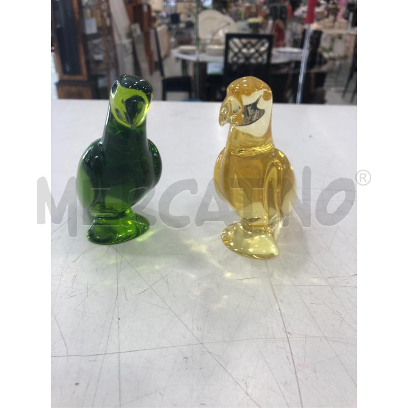 COPPIA UCCELLINI GIALLO/VERDE BACCARAT | Mercatino dell'Usato Roma somalia 1