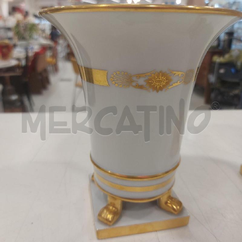COPPIA VASI PORCELLANA HEREND B/DORATO | Mercatino dell'Usato Roma somalia 2