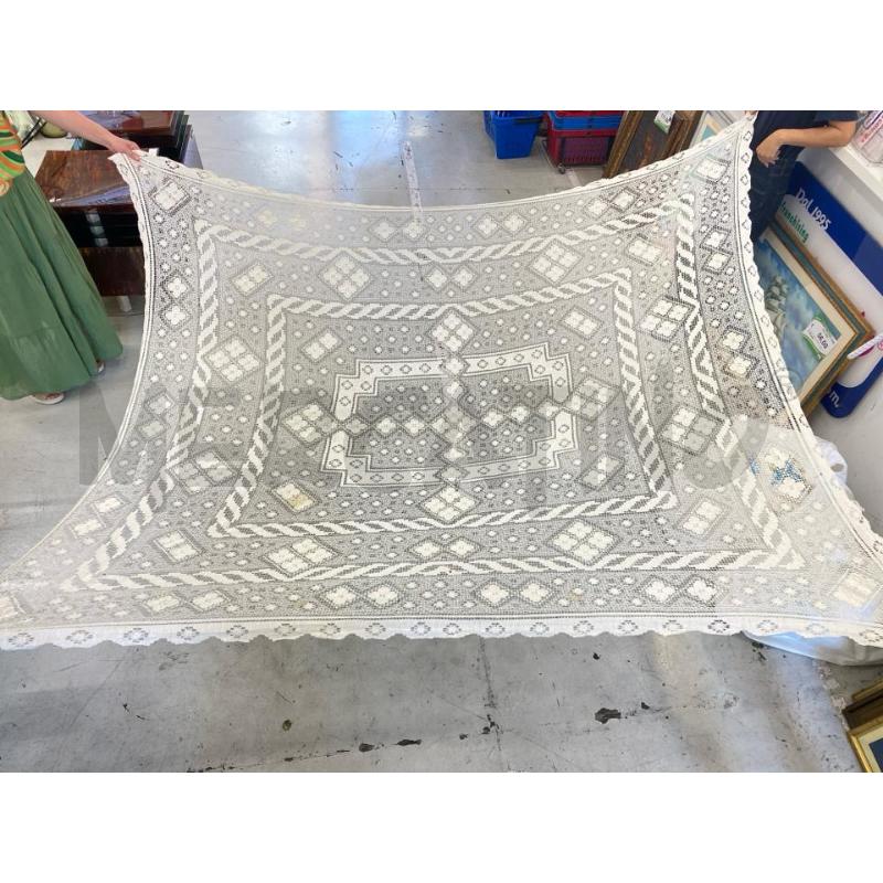 COPRITAVOLO RICAMO 2X250 CM BIANCO | Mercatino dell'Usato Roma somalia 1