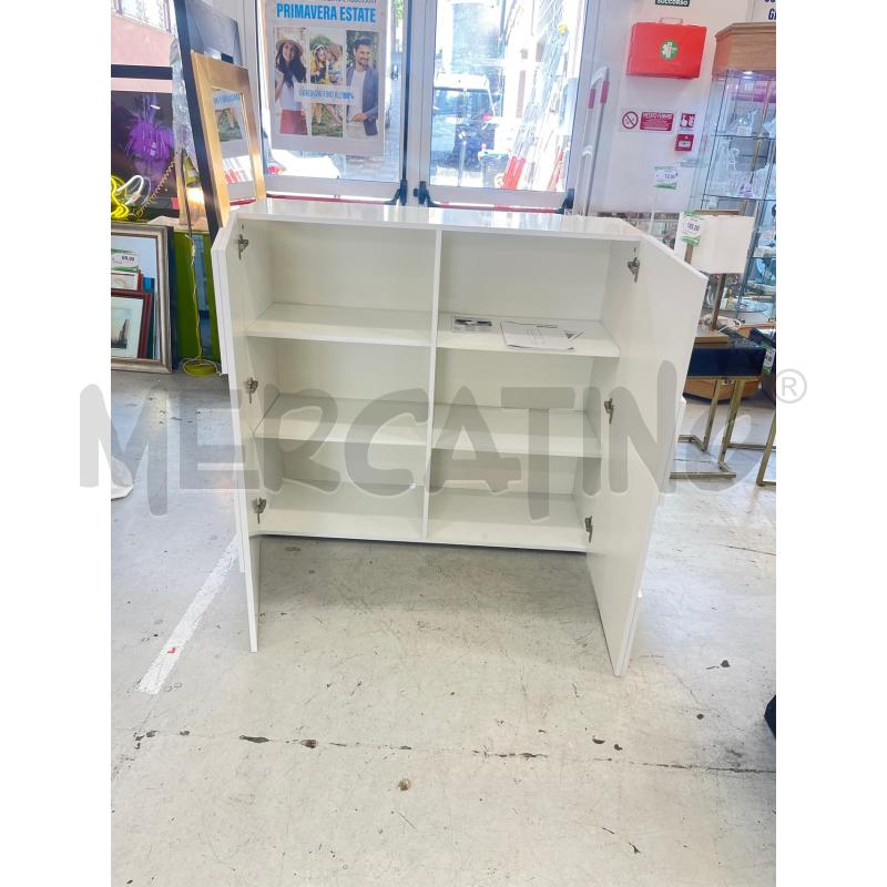 CREDENZA 2/A BIANCA QUADRATI | Mercatino dell'Usato Roma somalia 2