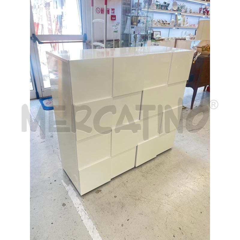 CREDENZA 2/A BIANCA QUADRATI | Mercatino dell'Usato Roma somalia 3