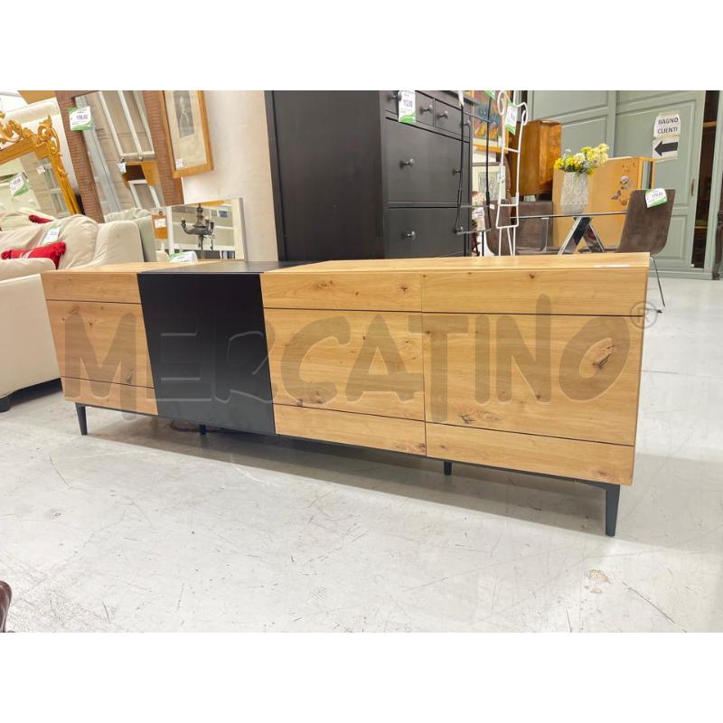 CREDENZA BASSA 4/A CHIARA 1/A NERA  | Mercatino dell'Usato Roma somalia 1