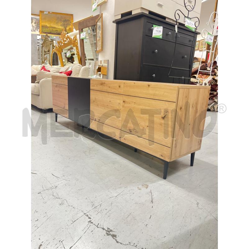 CREDENZA BASSA 4/A CHIARA 1/A NERA  | Mercatino dell'Usato Roma somalia 2