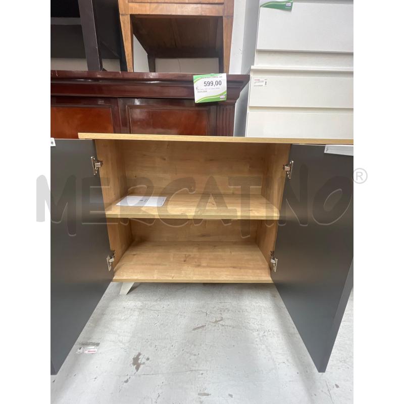 CREDENZINA 3/A 3/V GRIGIO LEGNO | Mercatino dell'Usato Roma somalia 2