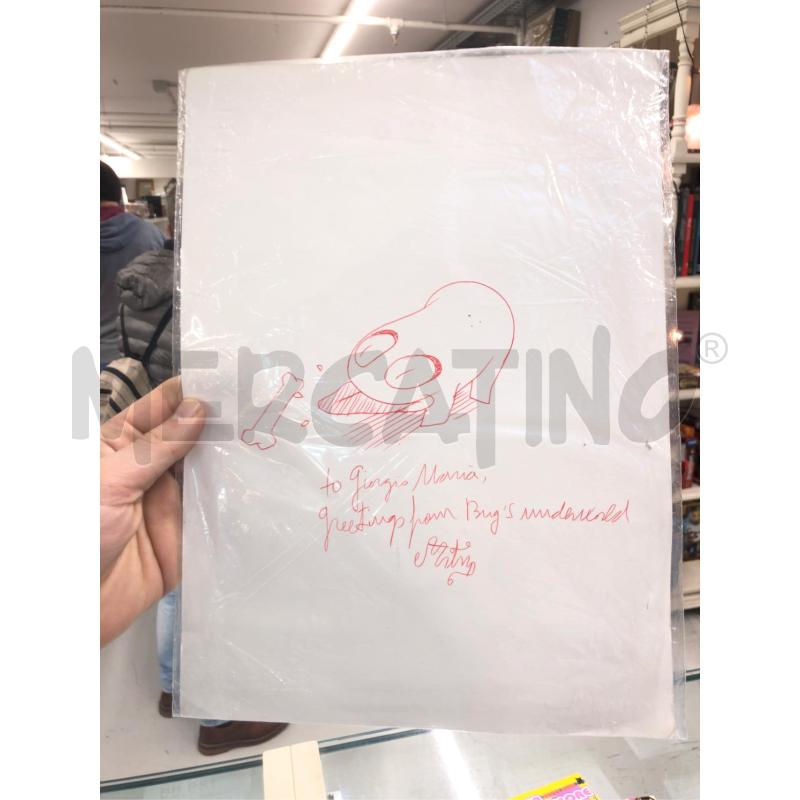 DISEGNO CON DEDICA MIGUEL ANGEL MARTIN | Mercatino dell'Usato Roma somalia 2