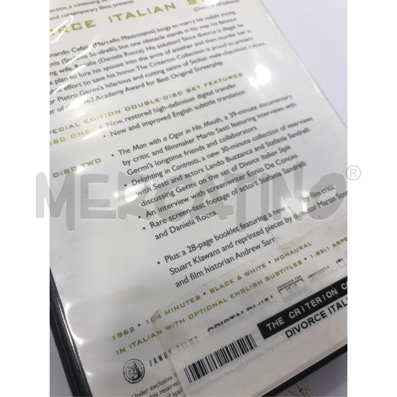 DVD DIVORZIO ALL'ITALIANA CRITERION COLLECTION | Mercatino dell'Usato Roma somalia 3