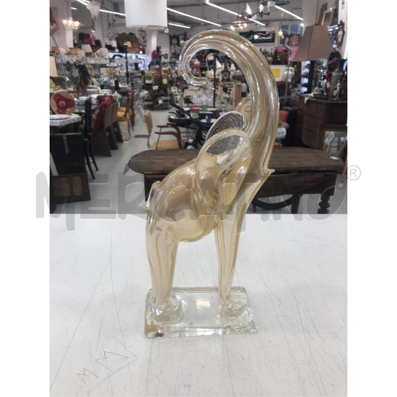 ELEFANTE VETRO MURANO INCLUSIONI DORATE  | Mercatino dell'Usato Roma somalia 1