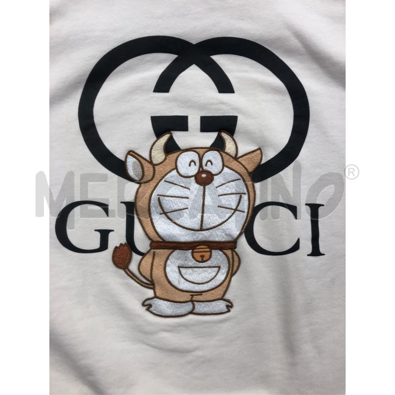FELPA DONNA DORAEMON X GUCCI BEIGE | Mercatino dell'Usato Roma somalia 3