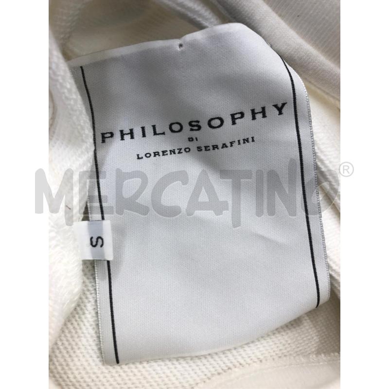 FELPA DONNA PHILOSOPHY BIANCOMNC ROUCHES | Mercatino dell'Usato Roma somalia 5