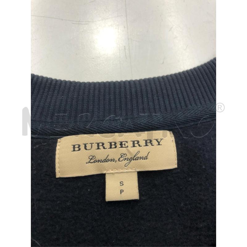 FELPA UOMO BURBERRY  NERA SCRITTA ROSSA | Mercatino dell'Usato Roma somalia 4