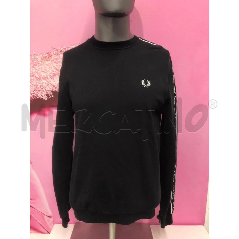 FELPA UOMO FRED PERRY NERA  | Mercatino dell'Usato Roma somalia 1