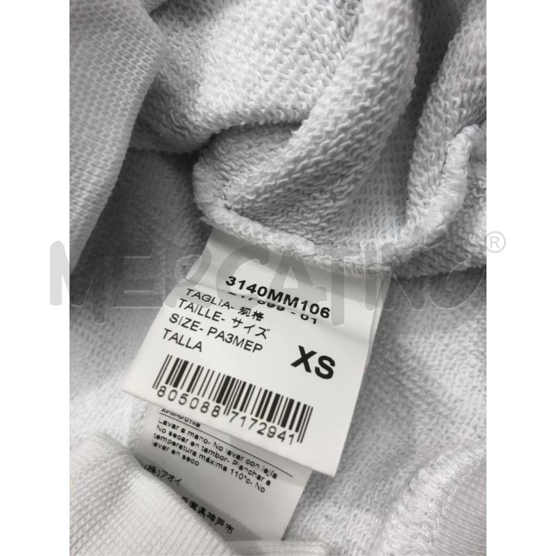 FELPA UOMO MSGM BIANCO LOGO ROSSO | Mercatino dell'Usato Roma somalia 5
