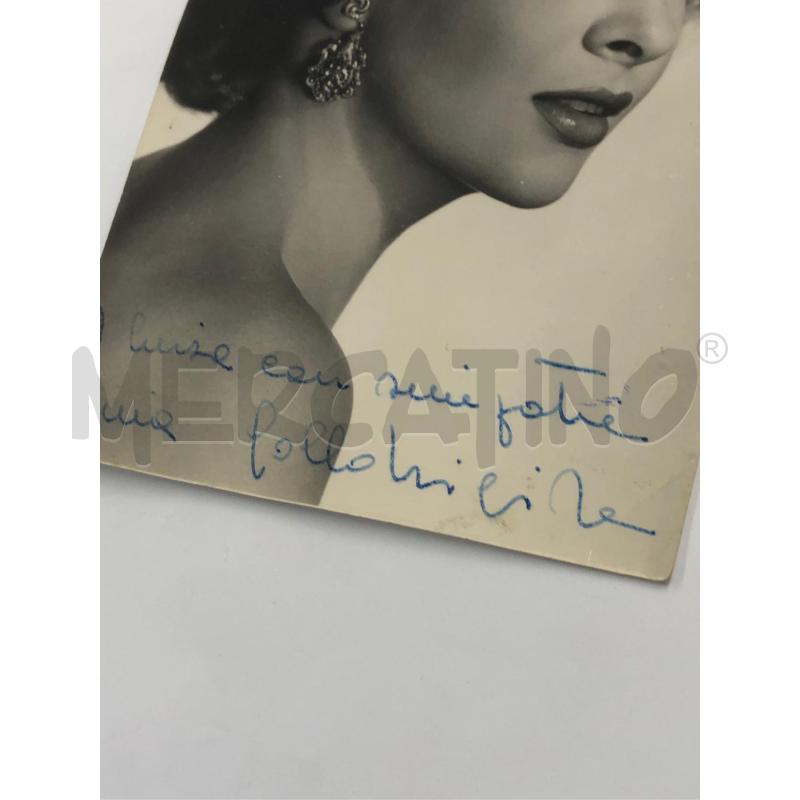 FOTOGRAFIA GINA LOLLOBRIGIDA CON AUTOGRAFO | Mercatino dell'Usato Roma somalia 2