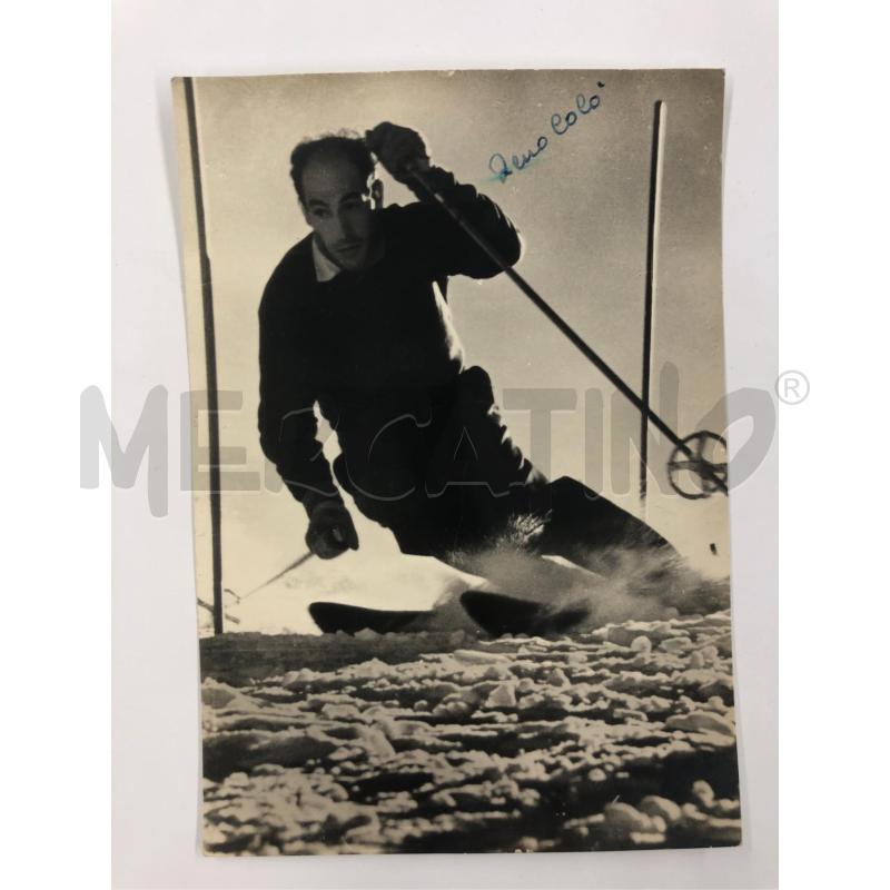 FOTOGRAFIA SCIATORE ZENO COLO' AUTOGRAFATA | Mercatino dell'Usato Roma somalia 1