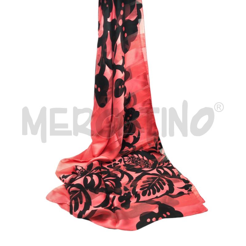 FOULARD FERRE ROSSO FANTASIA VELATO  | Mercatino dell'Usato Roma somalia 1