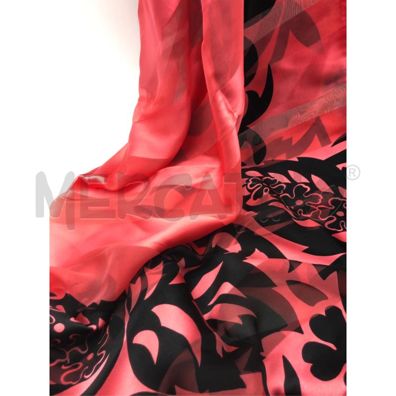 FOULARD FERRE ROSSO FANTASIA VELATO  | Mercatino dell'Usato Roma somalia 2