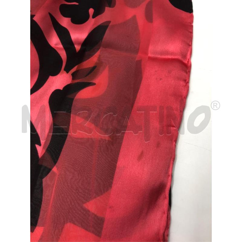 FOULARD FERRE ROSSO FANTASIA VELATO  | Mercatino dell'Usato Roma somalia 3