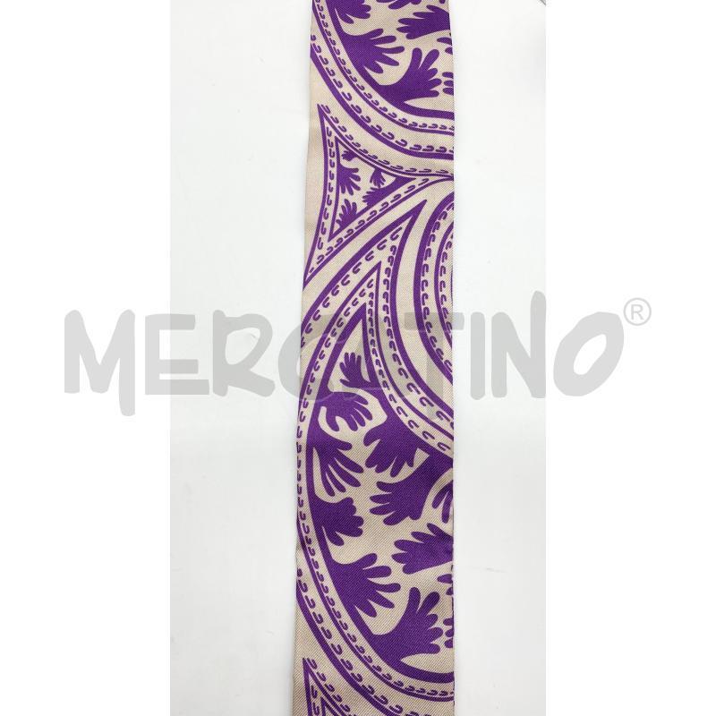FOULARD TWILLY ETRO BIANCO VIOLA FANTASIA NEW | Mercatino dell'Usato Roma somalia 3