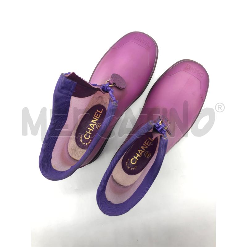 GALOSCE CHANEL VIOLA ZIP CORTE | Mercatino dell'Usato Roma somalia 5