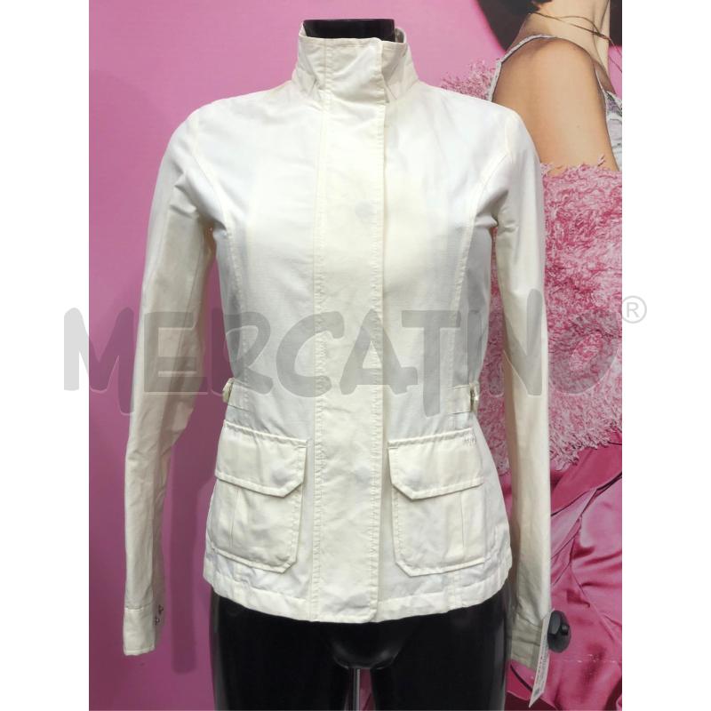 GIACCA A VENTO DONNA WOOLRICH PANNA  | Mercatino dell'Usato Roma somalia 1