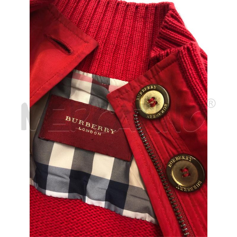 GIACCA DONNA BURBERRY ROSSO ZIP  | Mercatino dell'Usato Roma somalia 4