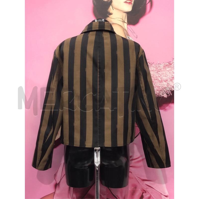 GIACCA DONNA FENDI MARRONE NERA REVER NERO | Mercatino dell'Usato Roma somalia 3