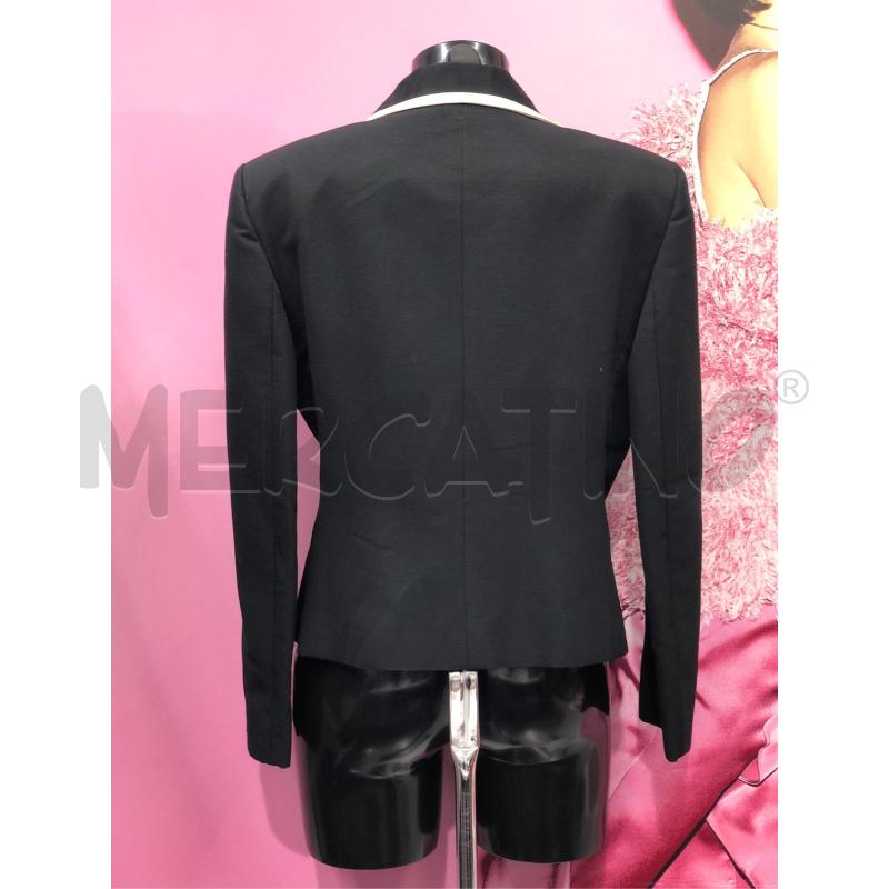 GIACCA DONNA GENNY NERO PROF BIANCO  | Mercatino dell'Usato Roma somalia 4