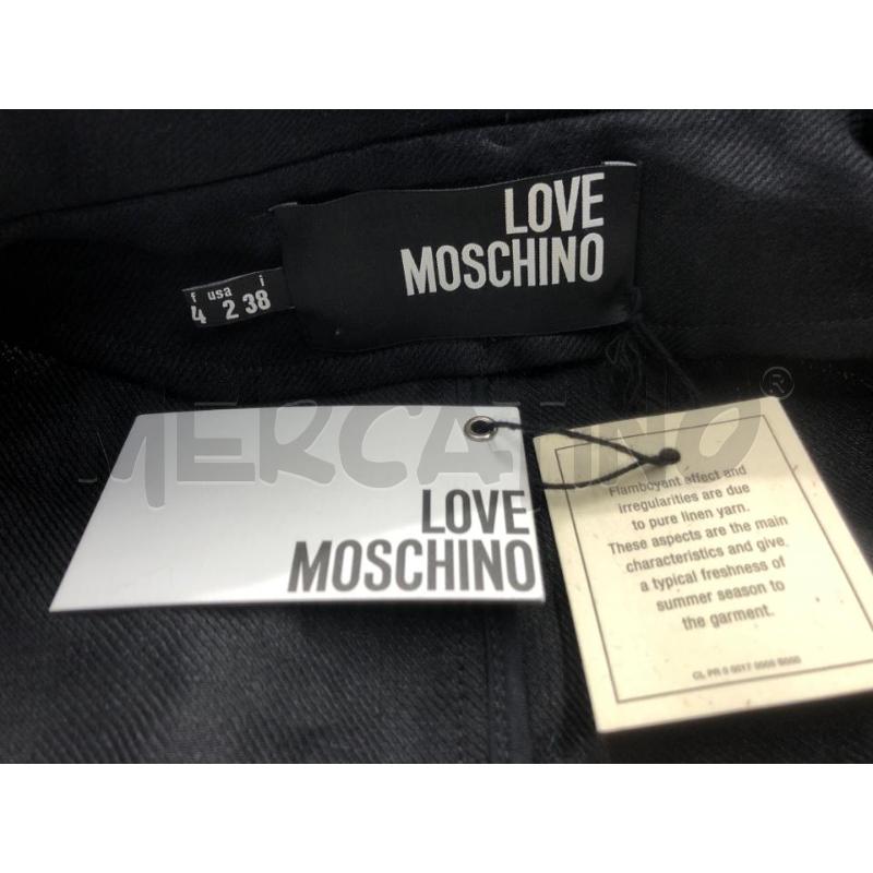 GIACCA DONNA LOVE MOSCHINO NERA PROF GIALLI  | Mercatino dell'Usato Roma somalia 5