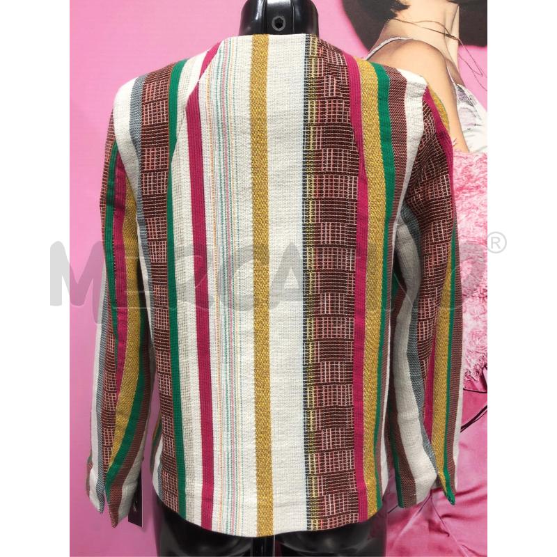 GIACCA DONNA MARELLA SPORT BIANCO RIGHE FUCSIA/VERDE | Mercatino dell'Usato Roma somalia 3