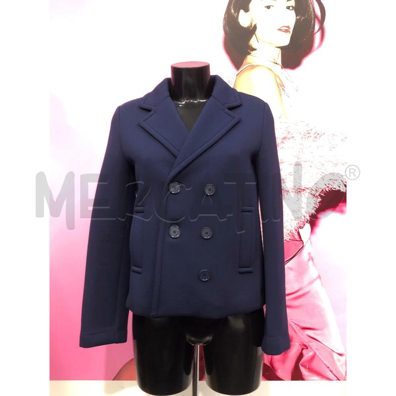 GIACCA DONNA MAX & CO BLU NEOPRENE  | Mercatino dell'Usato Roma somalia 1