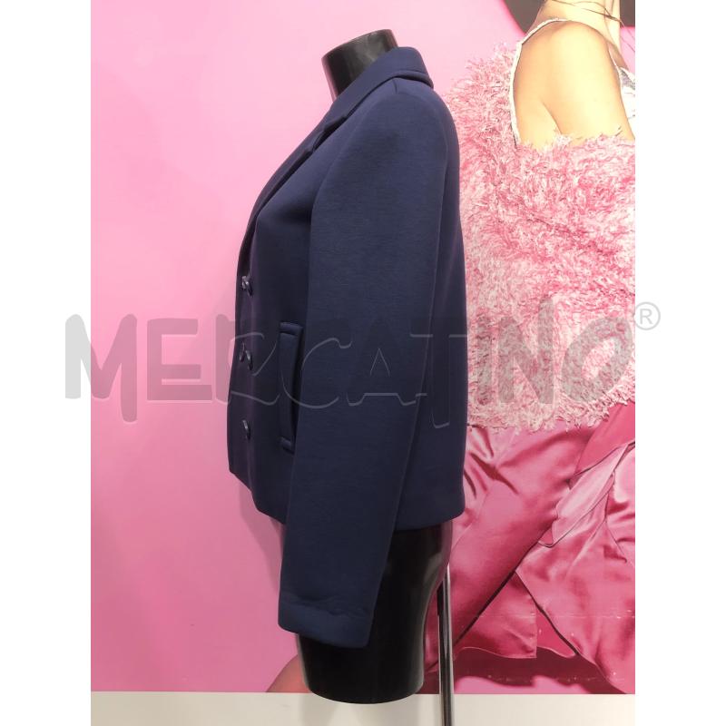 GIACCA DONNA MAX & CO BLU NEOPRENE  | Mercatino dell'Usato Roma somalia 2