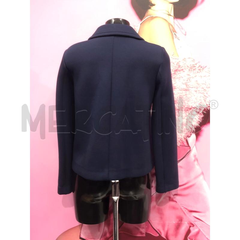GIACCA DONNA MAX & CO BLU NEOPRENE  | Mercatino dell'Usato Roma somalia 3