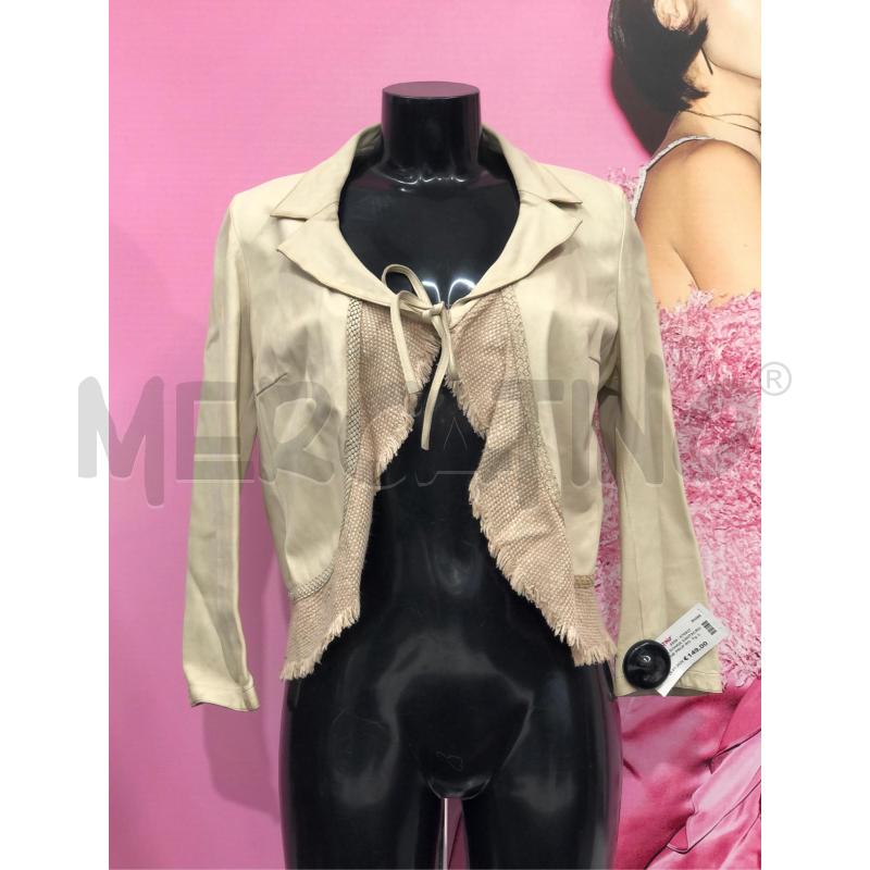 GIACCA DONNA SANTACROCE BEIGE PROF ROSA | Mercatino dell'Usato Roma somalia 1