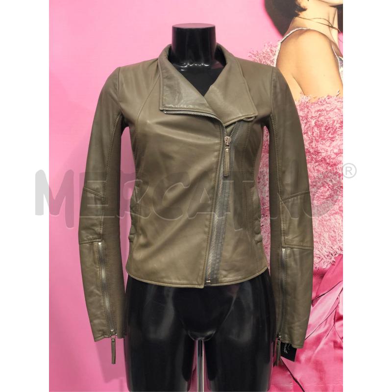 GIACCA PELLE DONNA PINKO FANGO  | Mercatino dell'Usato Roma somalia 1