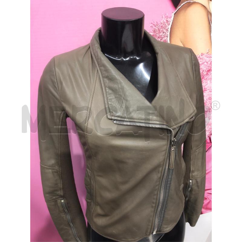 GIACCA PELLE DONNA PINKO FANGO  | Mercatino dell'Usato Roma somalia 2