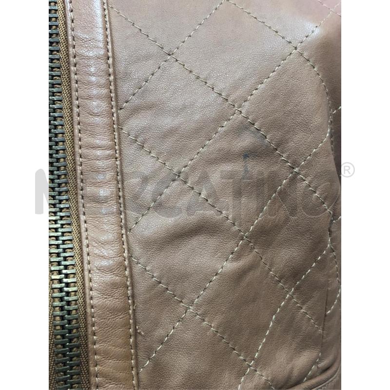 GIACCA PELLE DONNA PINKO MARRONCINA  | Mercatino dell'Usato Roma somalia 4
